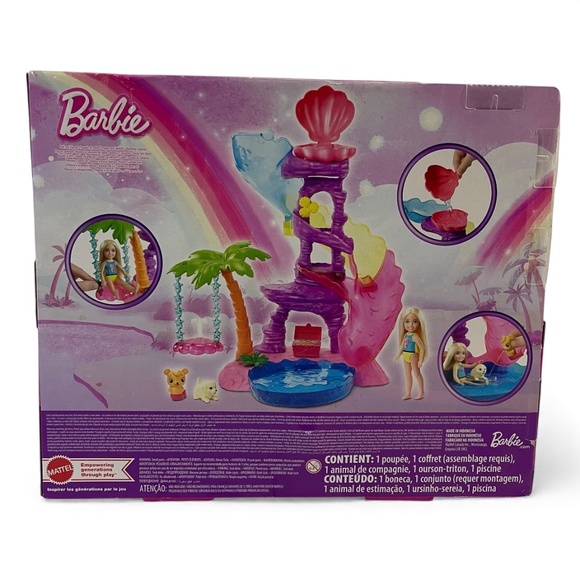 Barbie Dreamtopia Chelsea Mermaid Playset With Slide Swing & Accessories - Picture 8 of 13